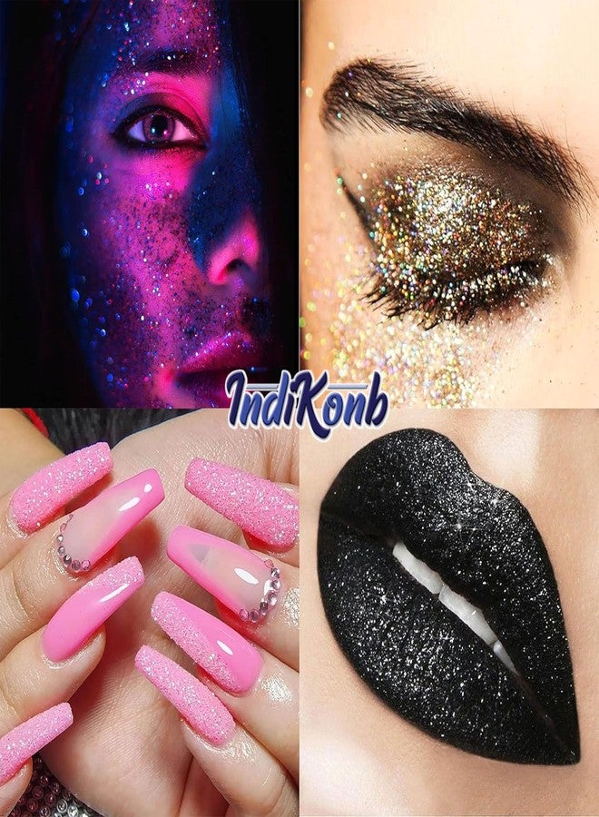 INDIKONB Sparkle Fine Glitter Dust Powder for Craft & Art | Multicolor Glitter for Resin, Nail Art, Scrapbooking, Candle Making & More (24 Colors) - Image 4